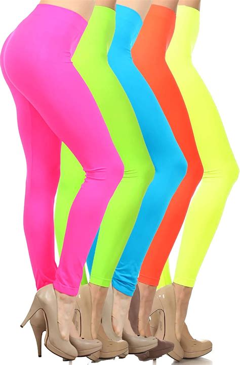 neon leggings women